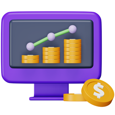 Analyse financière  3D Icon