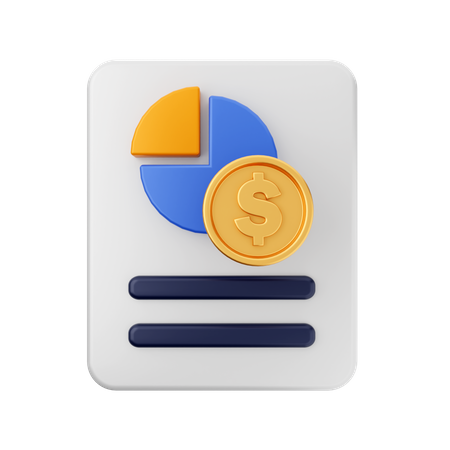 Analyse financière  3D Icon