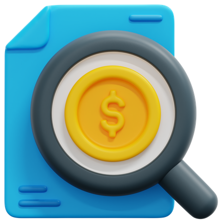 Analyse financière  3D Icon