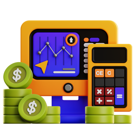 Analyse financière  3D Icon