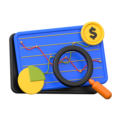 Analyse financière  3D Icon