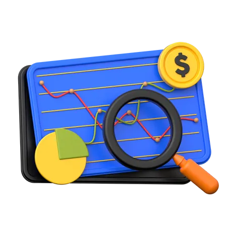 Analyse financière  3D Icon