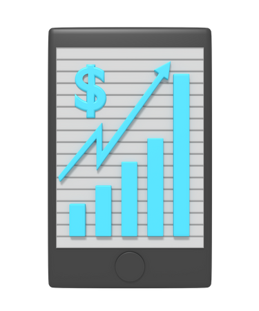 Analyse financière en ligne  3D Icon