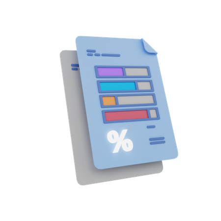 Analyse fiscale  3D Icon