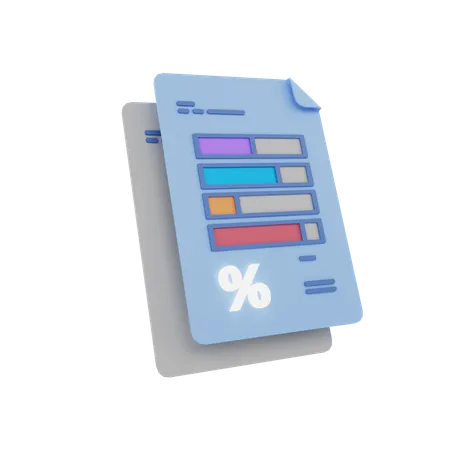 Analyse fiscale  3D Icon