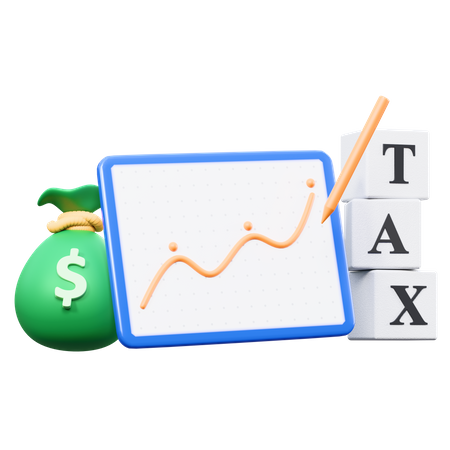 Analyse fiscale  3D Icon