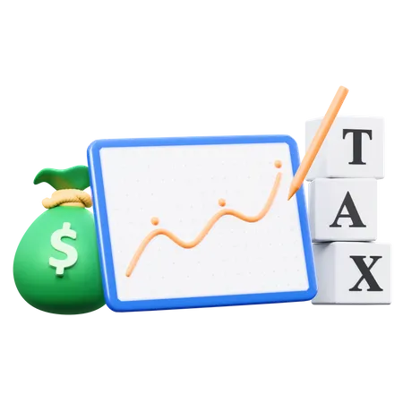 Analyse fiscale  3D Icon