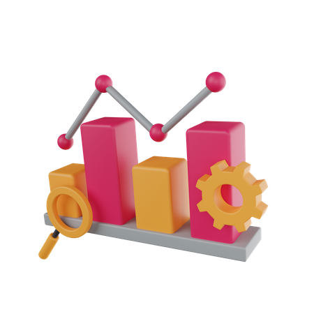 Analyse Forschung  3D Icon