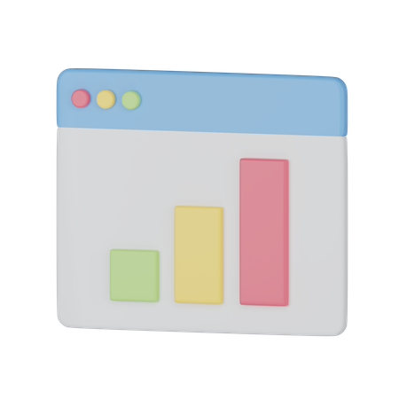 Graphique d'analyse  3D Icon