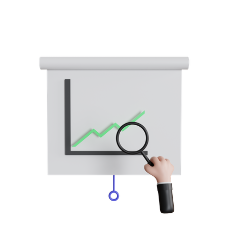 Analyse du graphique de croissance  3D Icon