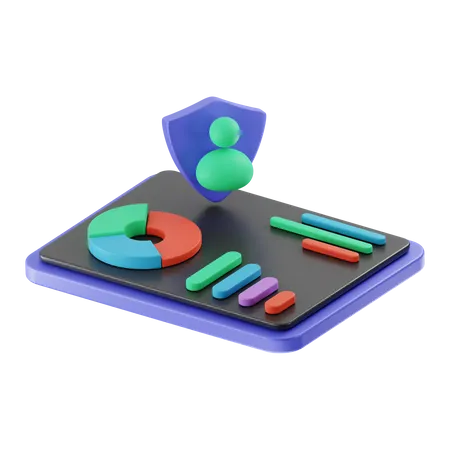 Analyse marketing en ligne  3D Icon