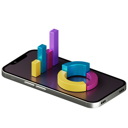 Analyse mobile  3D Icon