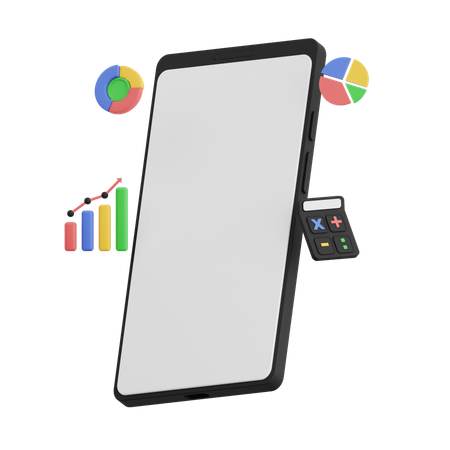 Analyse mobile  3D Icon