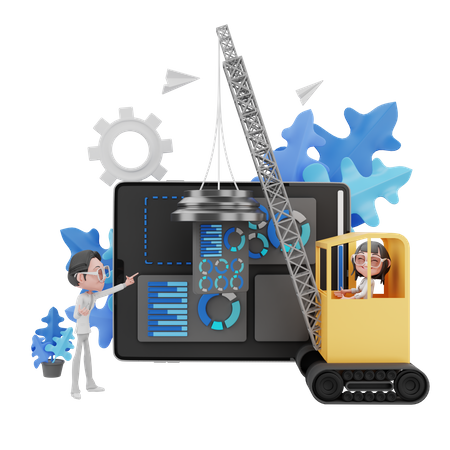 Analyse par employé  3D Icon