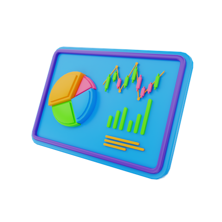 Analysepräsentation  3D Illustration