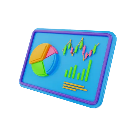 Analysepräsentation  3D Illustration