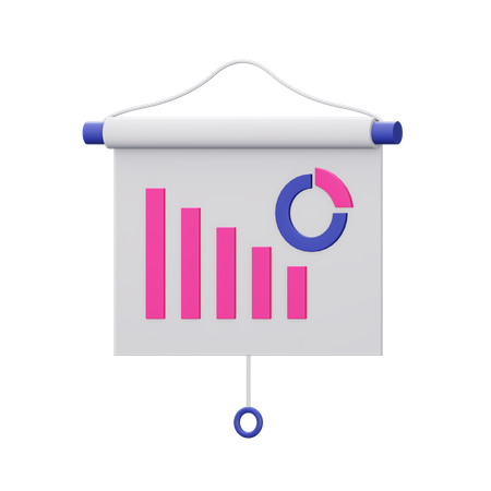 Analysepräsentation  3D Illustration