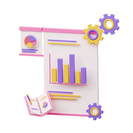 Analyse statistique  3D Illustration