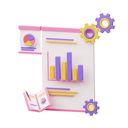 Analyse statistique  3D Illustration