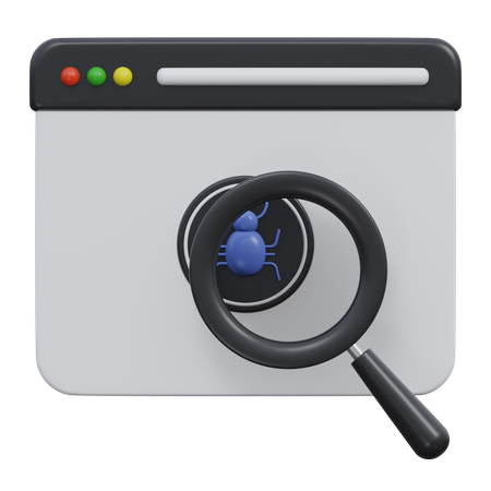 Analyse antivirus  3D Icon