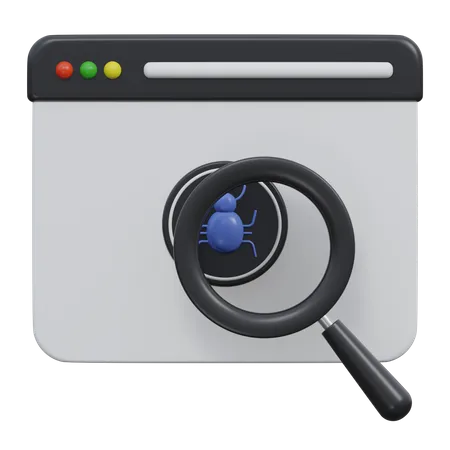 Analyse antivirus  3D Icon