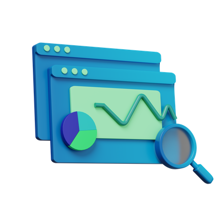Analyse Web  3D Icon