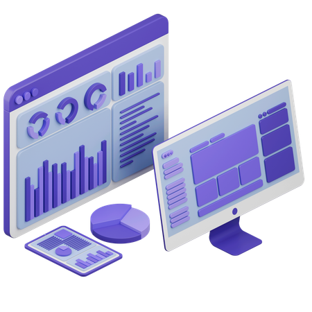 Analyse Web  3D Icon