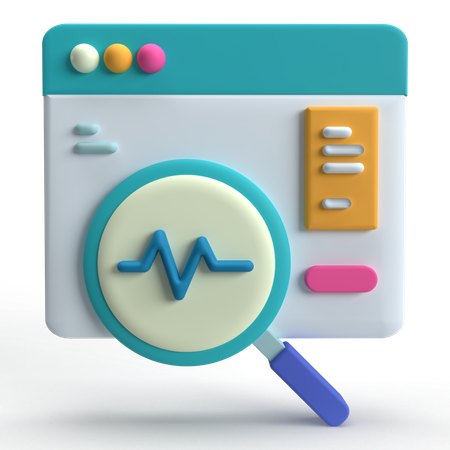 Analyse Web  3D Icon