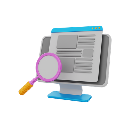 Analyse Web  3D Icon