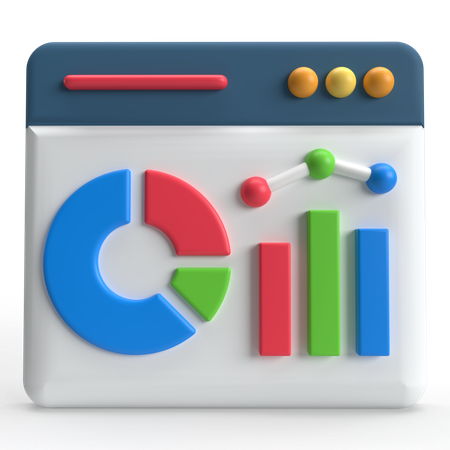 Analyse Web  3D Icon