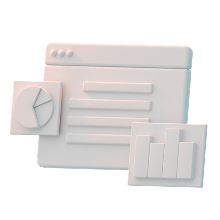 Analyse Web  3D Icon
