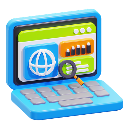 Analyse Web  3D Icon