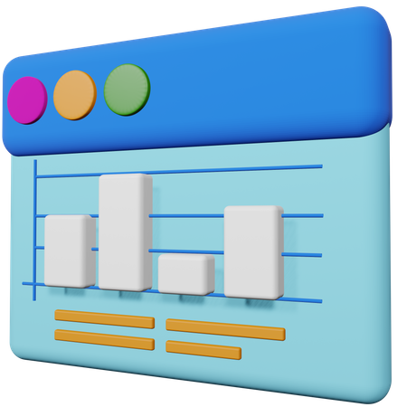 Analyse Web  3D Icon