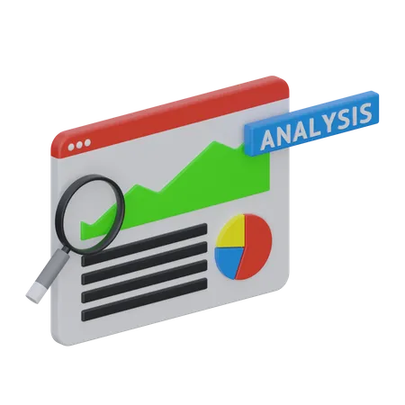 Analyse Web  3D Icon