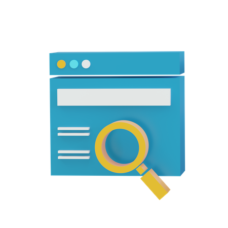 Analyse Web  3D Icon
