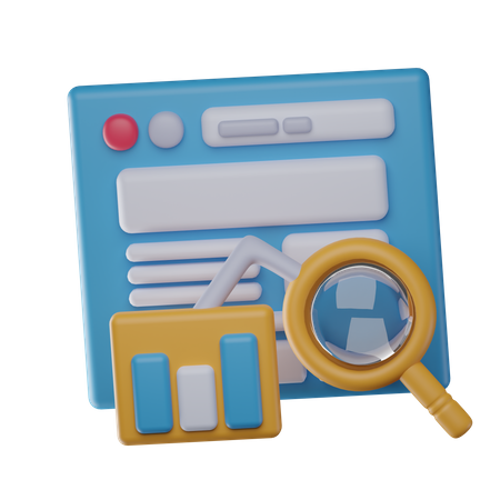 Analyse Web  3D Icon