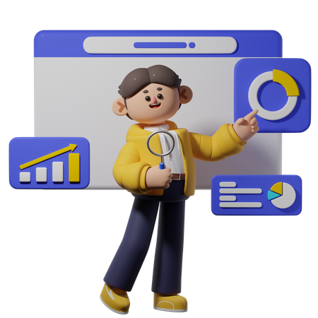 Analyser les données  3D Icon
