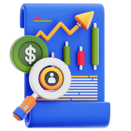 Analyse de marché  3D Icon