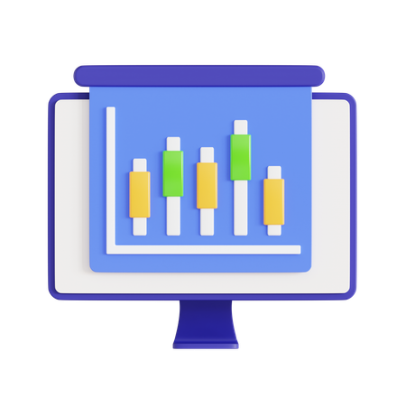 Analyse de marché  3D Icon