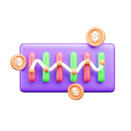 Analyse financière  3D Icon