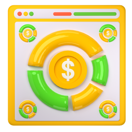 Analyse financière  3D Icon