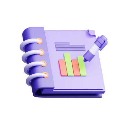 Analysis Book  3D Icon