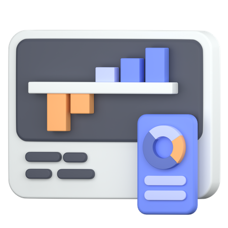 Analysis chart  3D Icon