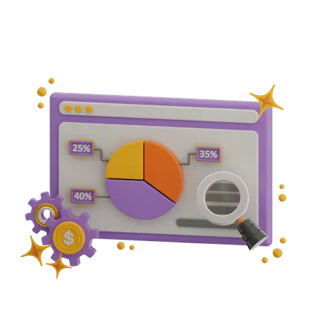 Analysis Chart  3D Icon