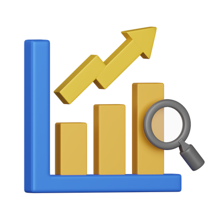 Analysis Chart Rise  3D Icon