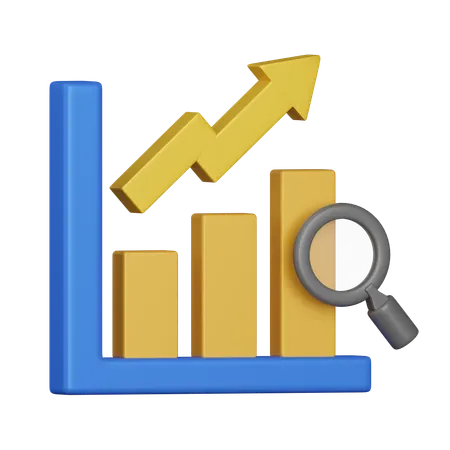 Analysis Chart Rise  3D Icon
