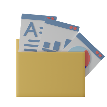 Analysis Folder  3D Icon