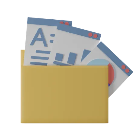 Analysis Folder  3D Icon