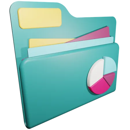 Analysis Folder 3D Icon