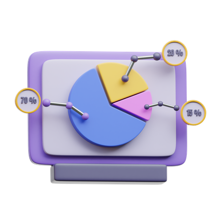 Analysis Graph  3D Icon